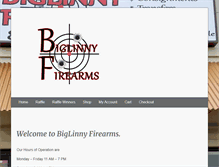 Tablet Screenshot of biglinnyfirearms.com